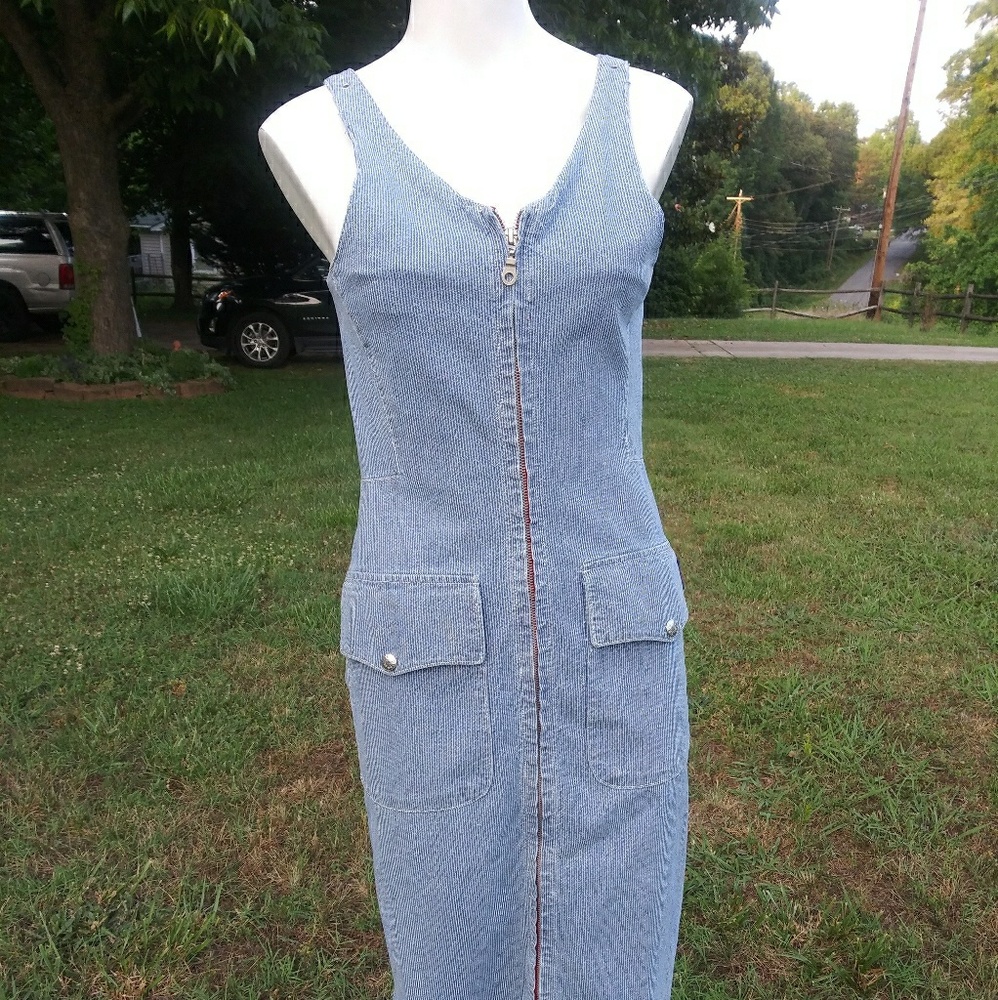Vintage Guess Denim Overall Dress